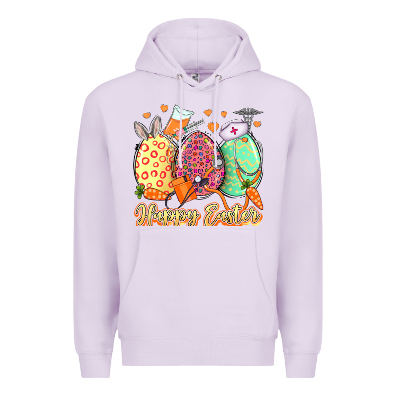 Happy Easter Eggs Nurse Premium Hoodie by LillyAllenDesigns | Teevron