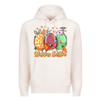 Pale Pink Happy Easter Eggs Nurse Premium Hoodie - LillyAllenDesigns