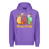 Purple Happy Easter Eggs Nurse Premium Hoodie - LillyAllenDesigns