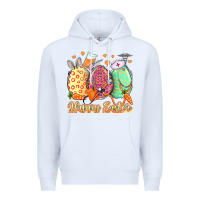 White Happy Easter Eggs Nurse Premium Hoodie - LillyAllenDesigns