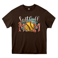 Chocolate Brown Softball Mom Heavy Core Tee - Bettercallsaul
