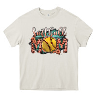 Cream Softball Mom Heavy Core Tee - Bettercallsaul