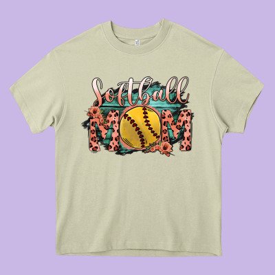 Softball Mom Heavy Core Tee Designed By Bettercallsaul