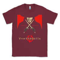 Burgundy V For Vendetta Freedom Forever Classic Tee - trangStudio
