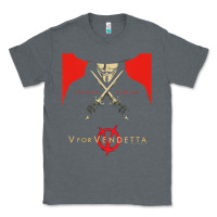 Charcoal Heather V For Vendetta Freedom Forever Classic Tee - trangStudio
