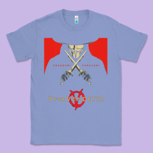 V For Vendetta Freedom Forever Classic Tee Designed By Trangstudio