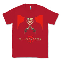 Red V For Vendetta Freedom Forever Classic Tee - trangStudio