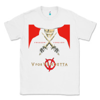 White V For Vendetta Freedom Forever Classic Tee - trangStudio
