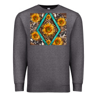 Charcoal Heather sunflower tumbler Premium Sweatshirt - BarkalooDesign