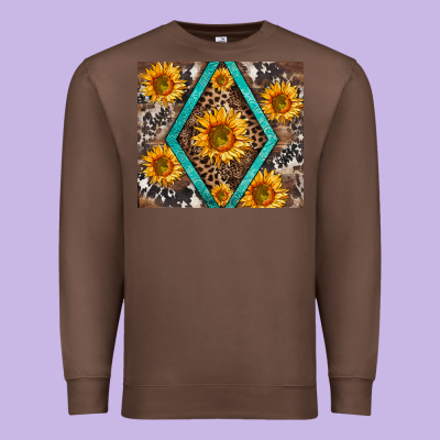 Sunflower Tumbler Premium Sweatshirt Designed By Barkaloodesign