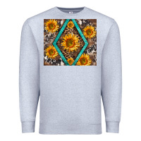 Heather Grey sunflower tumbler Premium Sweatshirt - BarkalooDesign