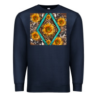 Navy sunflower tumbler Premium Sweatshirt - BarkalooDesign