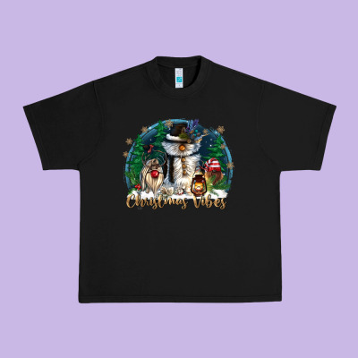 Christmas Vibes Urban Heavy Tee Designed By Cowgirlartshop