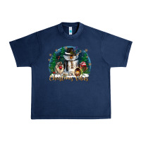 Navy christmas vibes Urban Heavy Tee - CowGirlArtShop