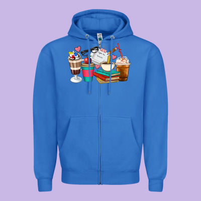 Teacher Coffee Cups Zipper Hoodie Designed By Artiststas