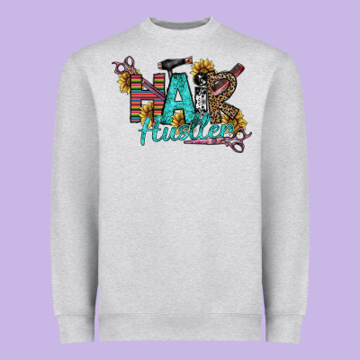 Hair Hustler Heavyweight Sweatshirt Designed By Sublimationcraftshop
