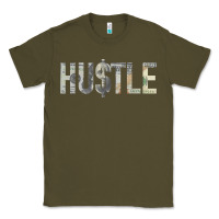 Army Green Hustle 100 Dollar Bill Christmas Gift entrepreneur Classic Tee - trangStudio