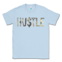 Dusty Blue Hustle 100 Dollar Bill Christmas Gift entrepreneur Classic Tee - trangStudio