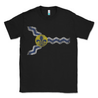 Black St Louis Missouri Flag Vintage Faded Home Family Classic Tee - trangStudio
