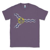 Lavender St Louis Missouri Flag Vintage Faded Home Family Classic Tee - trangStudio