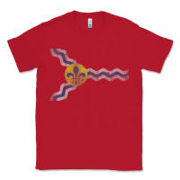 Red St Louis Missouri Flag Vintage Faded Home Family Classic Tee - trangStudio