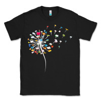 Black Womens Funny Dandelion Books Gift For Reading Lover Women Girls V-Neck Classic Tee - trangStudio