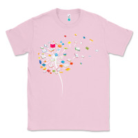 Bubblegum Pink Womens Funny Dandelion Books Gift For Reading Lover Women Girls V-Neck Classic Tee - trangStudio