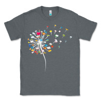 Charcoal Heather Womens Funny Dandelion Books Gift For Reading Lover Women Girls V-Neck Classic Tee - trangStudio