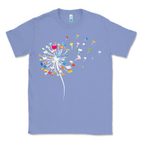 Colony Blue Womens Funny Dandelion Books Gift For Reading Lover Women Girls V-Neck Classic Tee - trangStudio