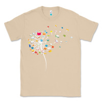 Mushroom Womens Funny Dandelion Books Gift For Reading Lover Women Girls V-Neck Classic Tee - trangStudio
