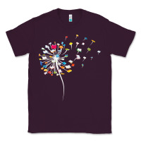 Plum Womens Funny Dandelion Books Gift For Reading Lover Women Girls V-Neck Classic Tee - trangStudio
