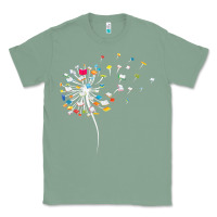 Sage Womens Funny Dandelion Books Gift For Reading Lover Women Girls V-Neck Classic Tee - trangStudio