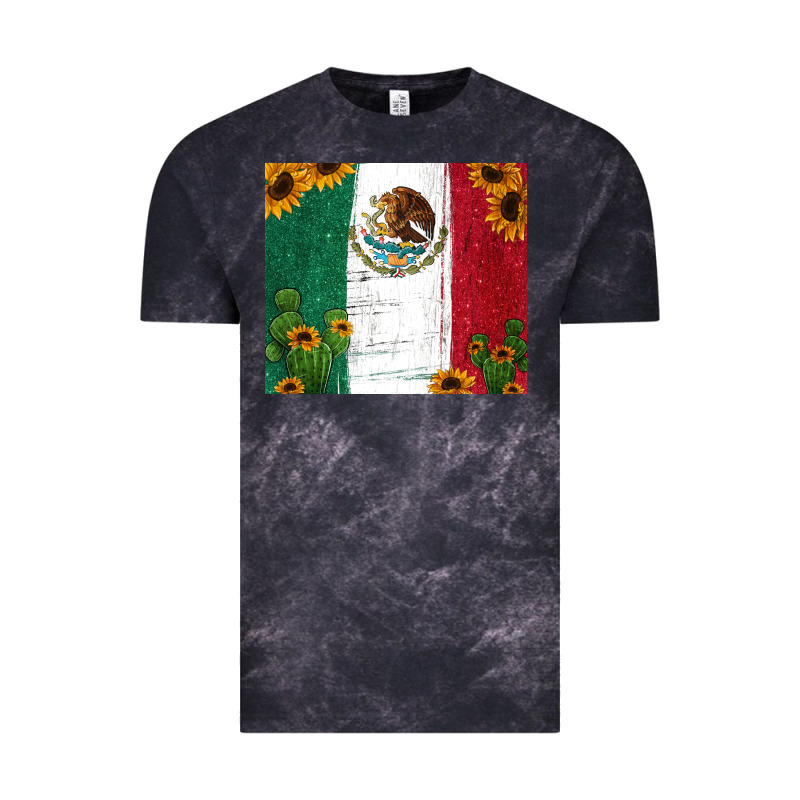 Cactus Sunflower Mexican Flag Z Vintage Tee by Jasminsmagicworld | Teevron