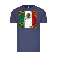 Vintage Denim cactus sunflower mexican flag z Vintage Tee - Jasminsmagicworld