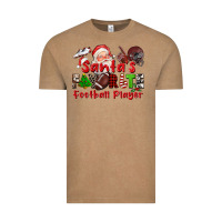 Vintage Coffee santas favorite  football player Vintage Tee - CowGirlArtShop