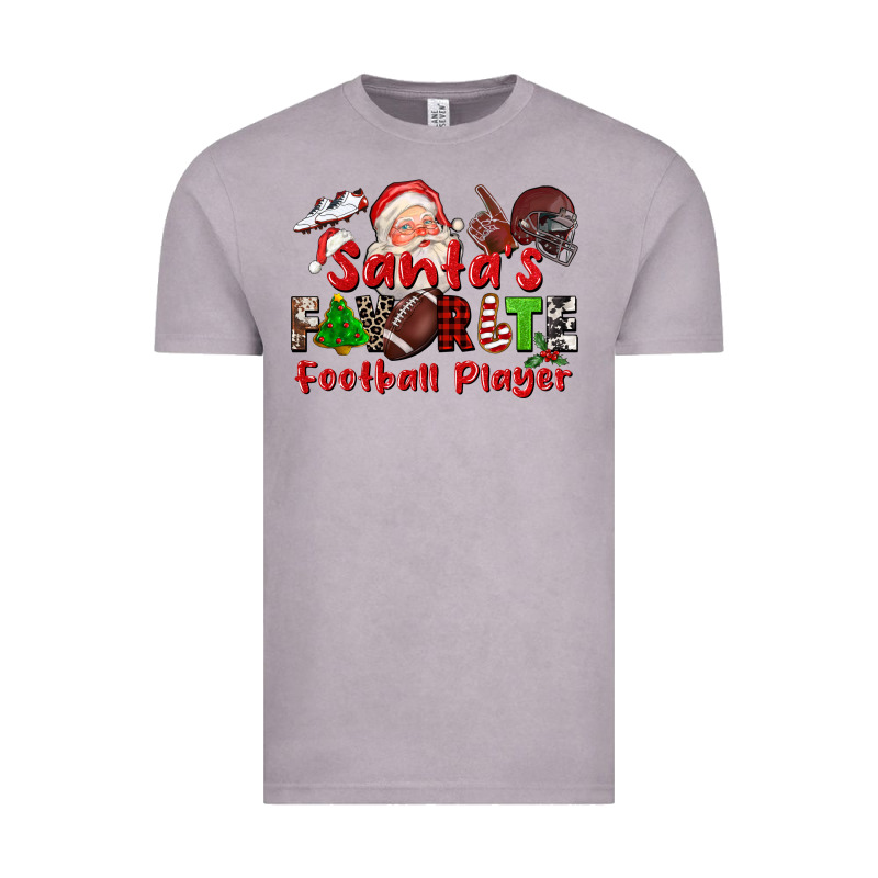 Santas Favorite  Football Player Vintage Tee by CowGirlArtShop | Teevron
