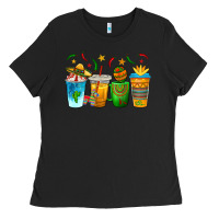 Black Cinco de Mayo Coffee Cups Ladies Tee - texasbilliewilder