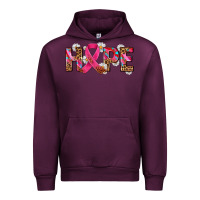 Mauve Wine hope and cancer ribbon Urban Hoodie - AdoDesignShop
