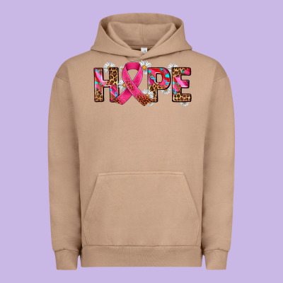 Hope And Cancer Ribbon Urban Hoodie Designed By Adodesignshop