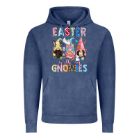 Vintage Denim Easter with my gnomies  Easter Day Vintage Hoodie - CowGirlArtShop