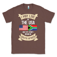 Chestnut South Africa American Flag USA South African Roots Gifts Classic Tee - trangStudio