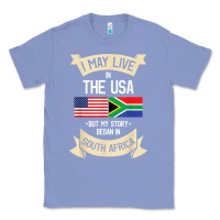 Colony Blue South Africa American Flag USA South African Roots Gifts Classic Tee - trangStudio