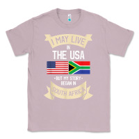 Lilac South Africa American Flag USA South African Roots Gifts Classic Tee - trangStudio