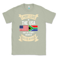 Matcha South Africa American Flag USA South African Roots Gifts Classic Tee - trangStudio