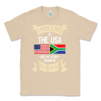 Mushroom South Africa American Flag USA South African Roots Gifts Classic Tee - trangStudio