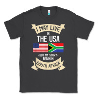 South Africa American Flag Usa South African Roots Gifts Classic Tee | Teevron