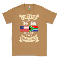 Toasted Coconut South Africa American Flag USA South African Roots Gifts Classic Tee - trangStudio