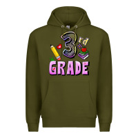 Army Green Third Grade Premium Hoodie - RanaPortraitStore