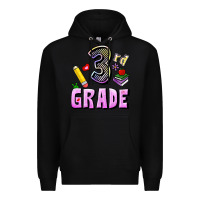 Black Third Grade Premium Hoodie - RanaPortraitStore