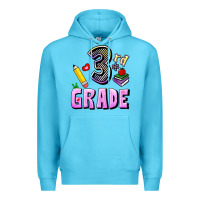 Ocean Blue Third Grade Premium Hoodie - RanaPortraitStore
